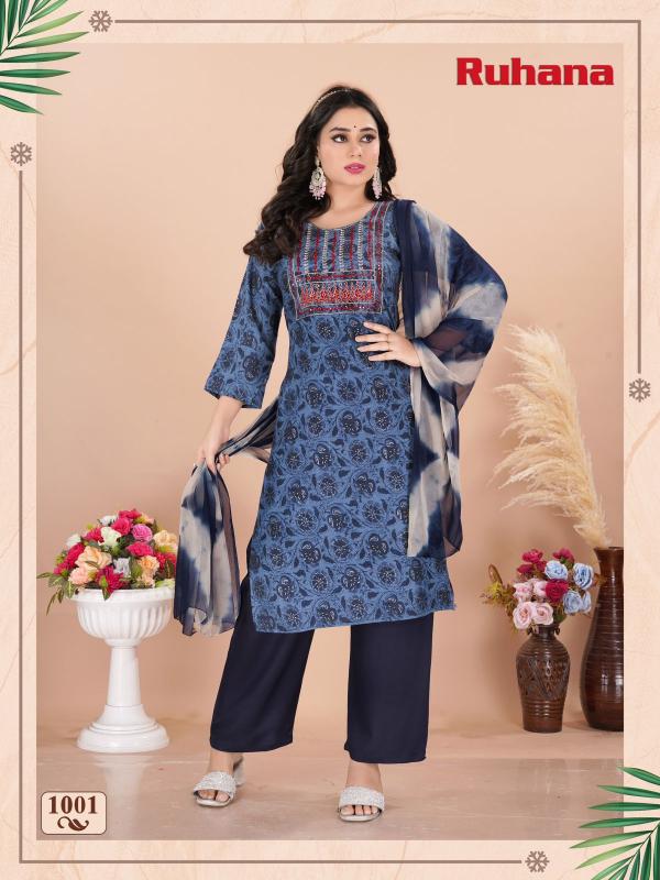 Fashion Talk Ruhana Vol 4 Kurti Bottom With Dupatta